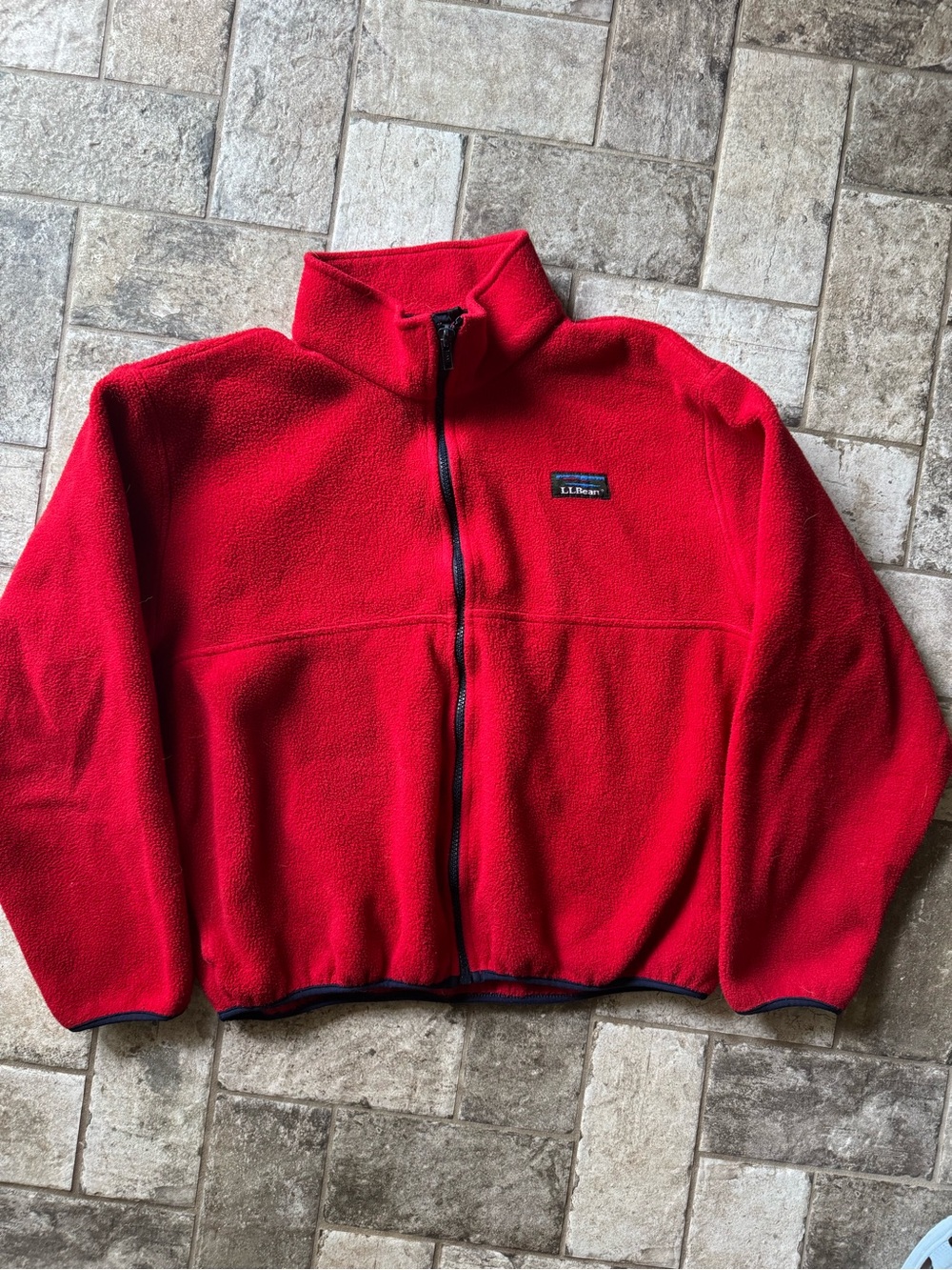 Vintage LL Bean Red Fleece Jacket